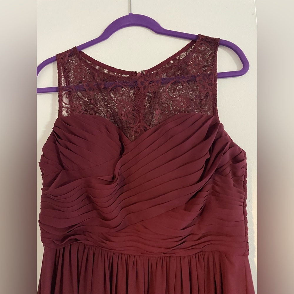 Size L Maroon Bridesmaid dress